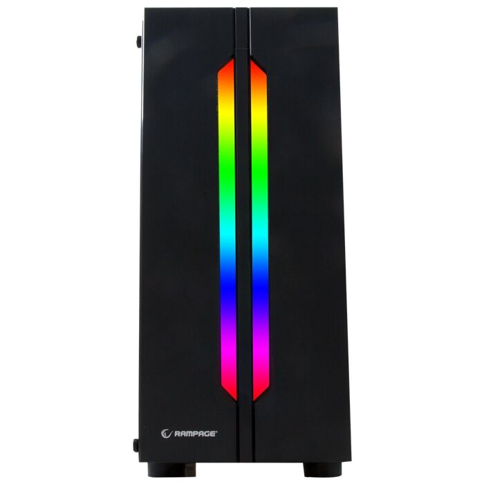 Rampage Spectra Temperli Cam Rainbow Fan Ledli Mid Tower Oyuncu Kasası