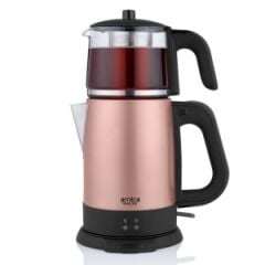 Arnica Demli Stil Rose Cam Çay Makinesi