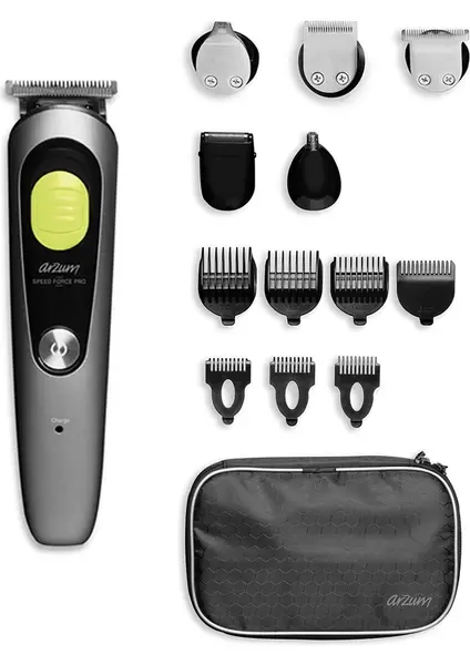 Arzum Speed Force Pro 12 in 1 Erkek Bakım Seti- Gri AR5211