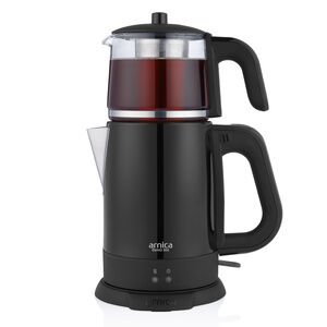 Arnica Demli Stil Siyah Cam Çay Makinesi