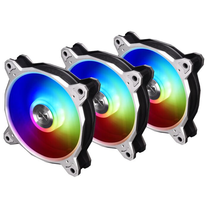 Lian Li Bora Digital Silver BR 3x120mm RGB PWM Gümüş Kasa Fanı