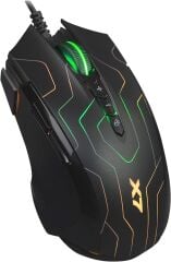 A4 Tech X89 Maze Makrolu Kablolu Optik Siyah Oyuncu Mouse