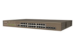 IP-Com G5328P-24-410W 24 Port L3 Yönetilebilir Rackmount POE Switch