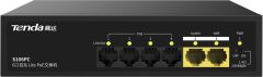 Tenda 6 Port 6 Port PoE+ 10-100- Mbps 2 Port Uplink Çelik Kasa Switch