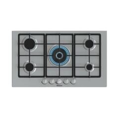 HISENSE GM973XF 5 GÖZLÜ GAZLI 86*51CM ANKASTRE OCAK INOX