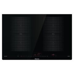 HISENSE IHS846S 4 GÖZLÜ 80CM CAM İNDÜKSİYON ANKASTRE OCAK SİYAH