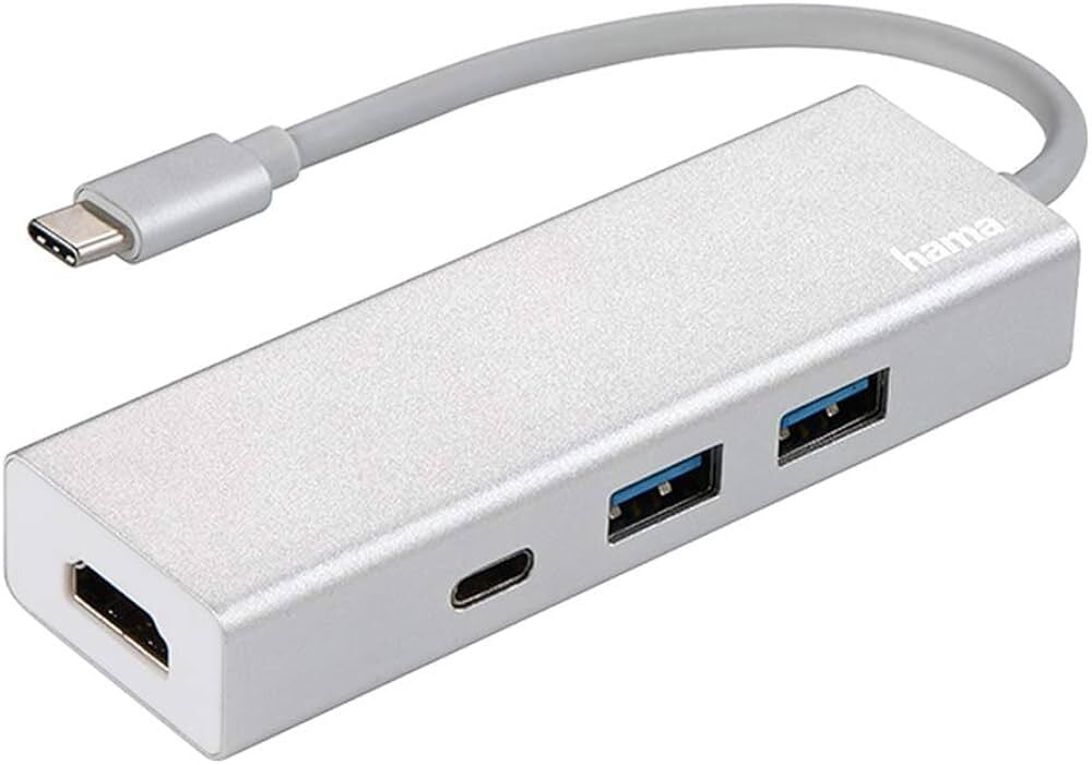 USB-C 3.1 Adaptör 2xUSB-A,1xUSB-C,1xHDMI,1xEthernet - HM.200109