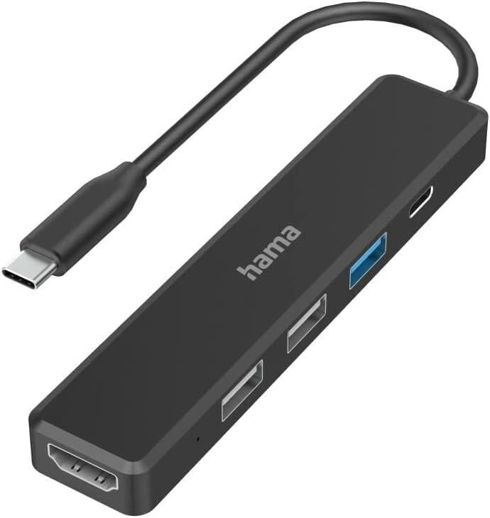 USB-C hub, multi-port, 5 ports, 3x USB-A, USB-C, HDMI™