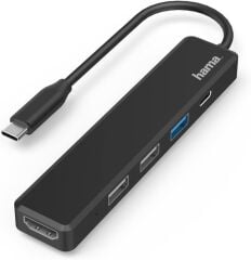 USB-C hub, multi-port, 5 ports, 3x USB-A, USB-C, HDMI™