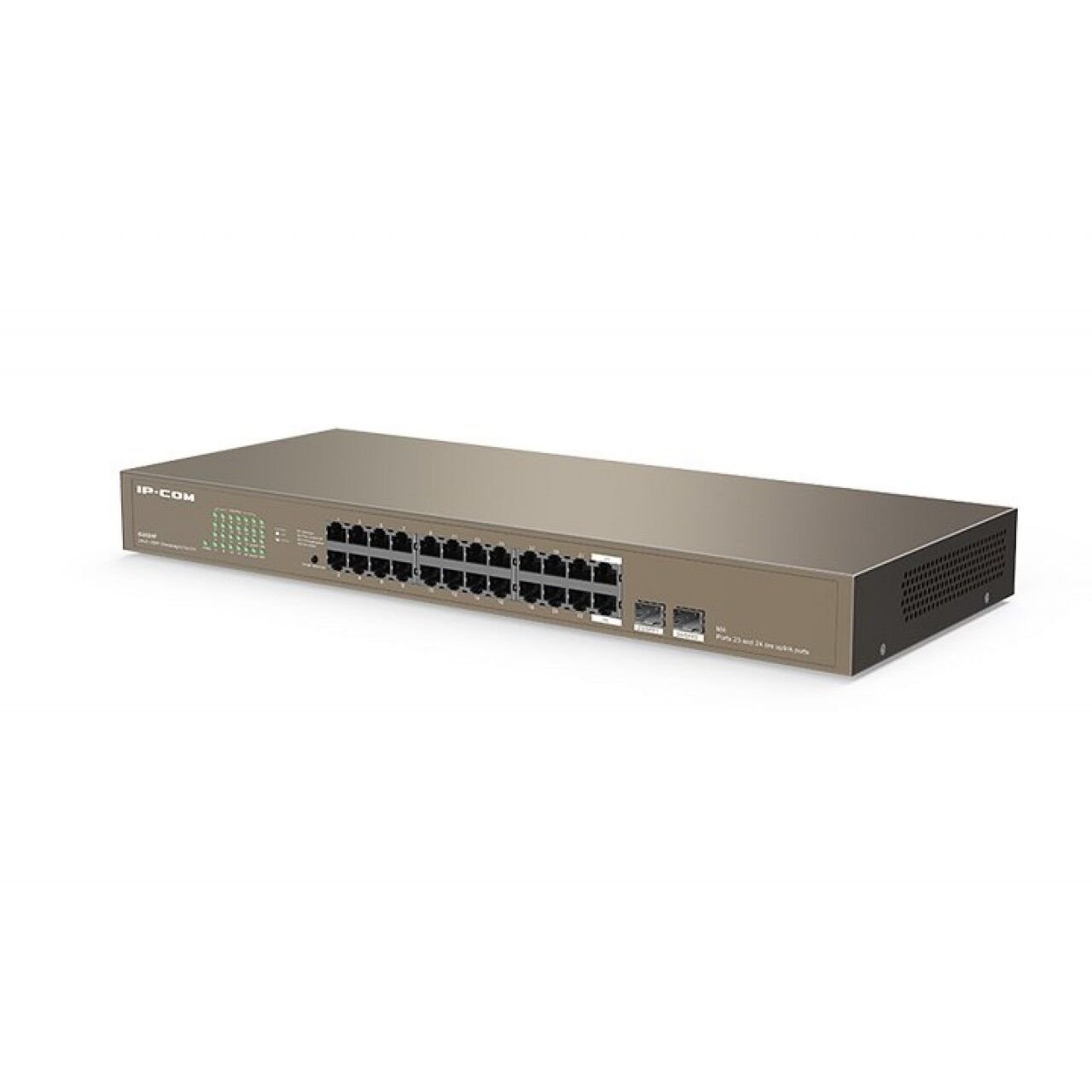 IP-Com G1024F 2 SFP Yuvalı 24 Port Gigabit Yönetilmeyen Switch
