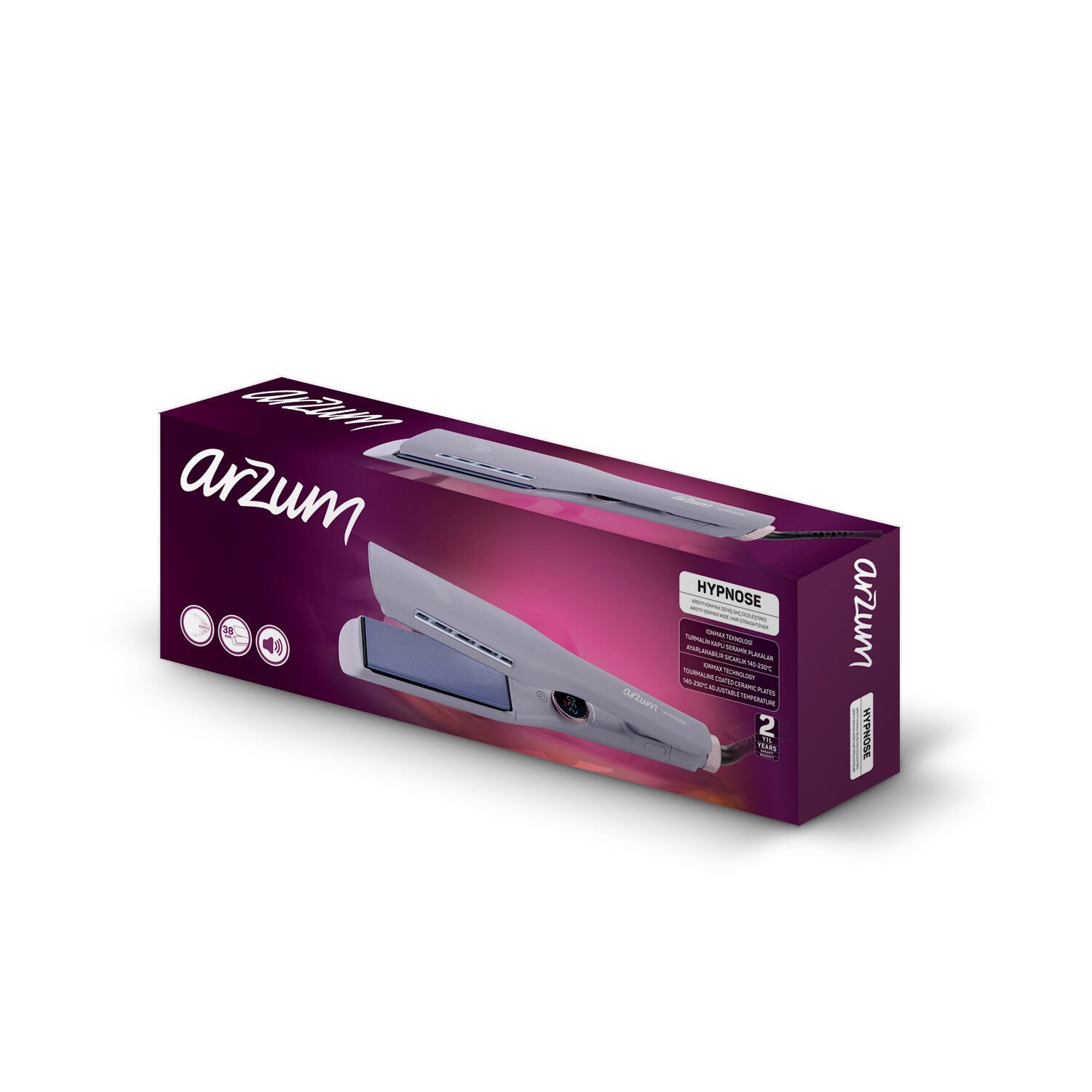 ARZUM HYPNOSE IONMAX GENİŞ SAÇ DÜZLEŞTİRİCİ AR5111