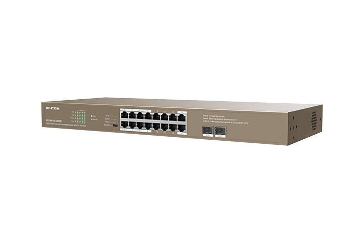 IP-Com G1120P 16 Portlu +2SFP 250W 10/100/1000 Mbps Gigabit Poe Switch