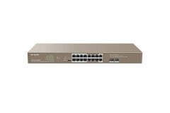 IP-Com G1120P 16 Portlu +2SFP 250W 10/100/1000 Mbps Gigabit Poe Switch