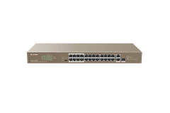 IP-Com 24 Port 10/100+ 2xRJ45/1x1GB SFP Kombo 250W Poe Racmount Switch