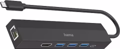 USB-C-Hub 6 Ports 3x USB-A USB-C HDMI LAN