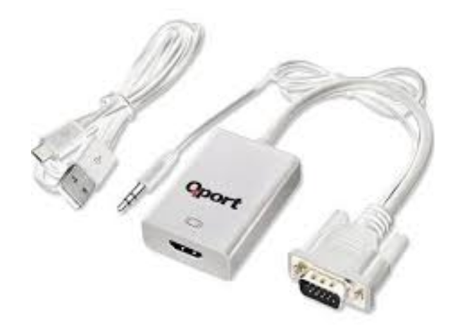 QPORT Q-VH VGA TO HDMI ÇEVİRİCİ + SES KABLO