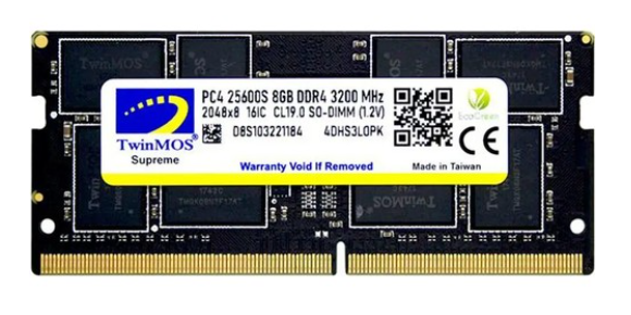 TWINMOS 8GB 3200MHZ DDR4 NOTEBOOK RAM