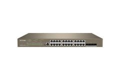 IP-Com G5328P 24 Port Gigabit+ 4xGB SFP Uplink L3 Yönetilebilir 370W Poe Rackmount Switch