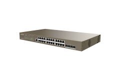 IP-Com G5328P 24 Port Gigabit+ 4xGB SFP Uplink L3 Yönetilebilir 370W Poe Rackmount Switch