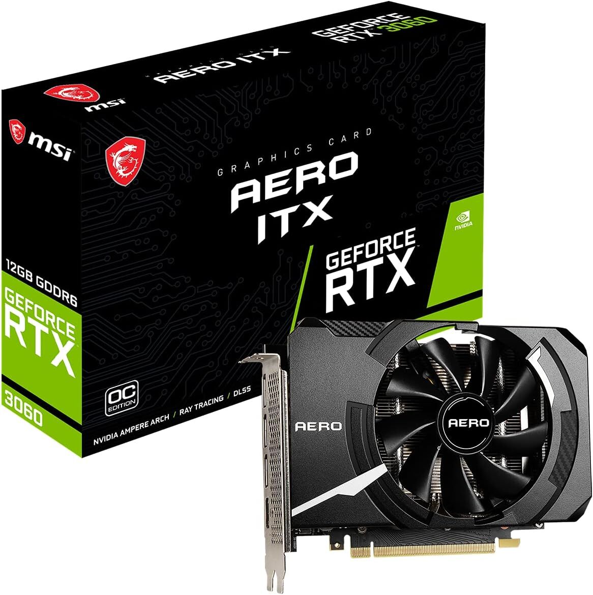 MSI RTX 3060 Aero ITX 12G OC 192 Bit GDDR6 12 GB Ekran Kartı