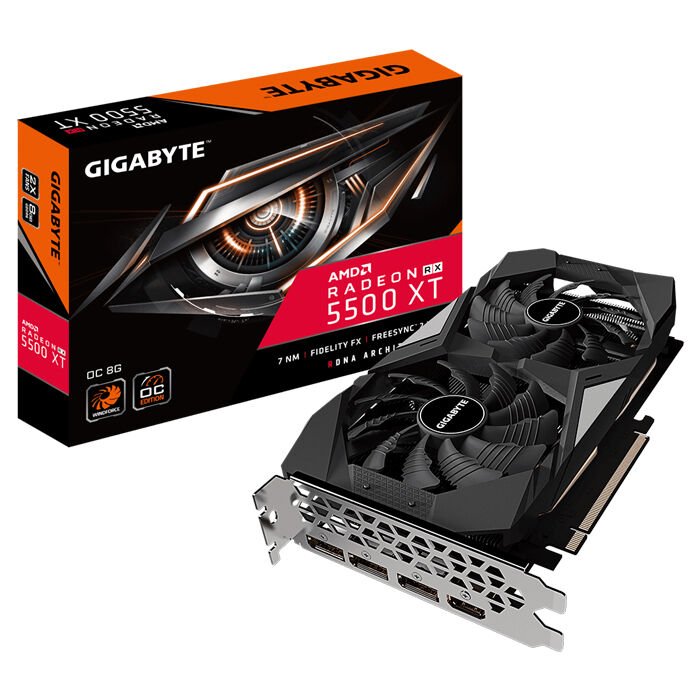 Gigabyte Radeon RX 5500 XT OC 8GB GDDR6 128 Bit Ekran Kartı