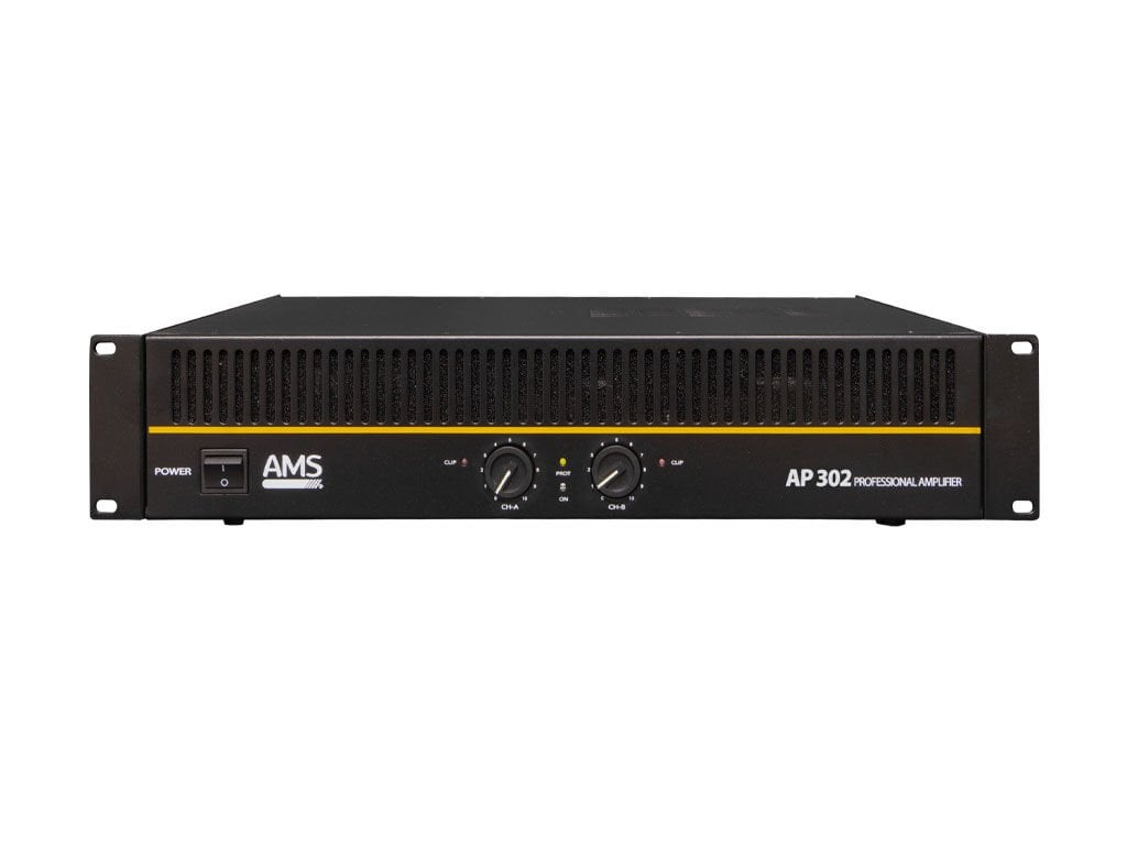 AMS AP 302 Profesyonel Ses Amplifikatörü 2 x 300 Watt