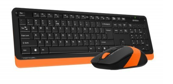 A4 Tech FG1010 Q Kablosuz MM Klavye Mouse Turuncu