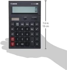 Canon AS-1200 12 Hane Masaüstü Hesap Makinesi, Siyah