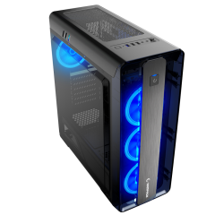 Rampage Prestige Rainbow Fanlı Mid Tower Siyah Oyuncu Kasası