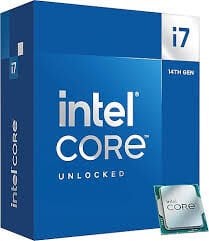 Intel i7-14700KF 3.4 GHz 5.6 GHz 33MB LGA1700P L2 28MB,VGA'sız, Fan'sız,125W TDP/ Max TDP 253W