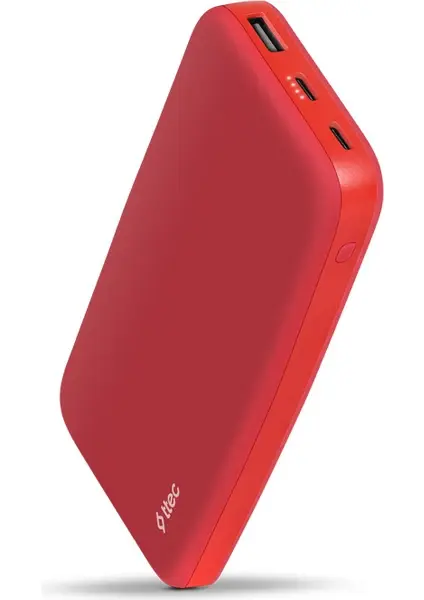 Ttec Chargeup 10.000MAH Taşınabilir Şarj Aleti Powerbank kırmızı