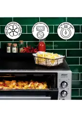 ARZUM COOKART MAXİ 50L ÇİFT CAMLI FIRIN AR2002