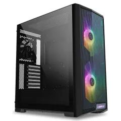 Lian Li Lancool 215 Snow RGB Mid-Tower E-ATX Gaming Oyuncu Kasası, Siyah