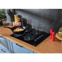 VESTEL AOB-6104W ANKASTRE CAM OCAK SİYAH