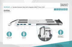 Digitus DA-90424 Çoklayıcılı Notebook Standı