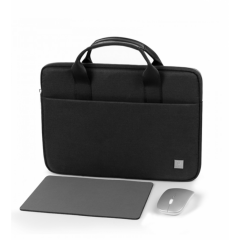 Wiwu Genius Serisi Mouse ve Mouse Pad Hediyeli 15.6 Notebook Çantası, Siyah