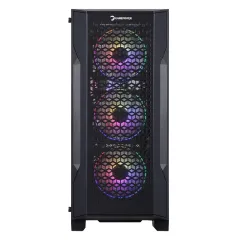 GamePower Savagis 650W 80+ Bronze ATX 4* ARGB Fan Temperli Cam Hub Siyah Gaming Kasa