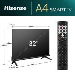 HISENSE 32A4N 32'' UYDU ALICILI HD SMART TV