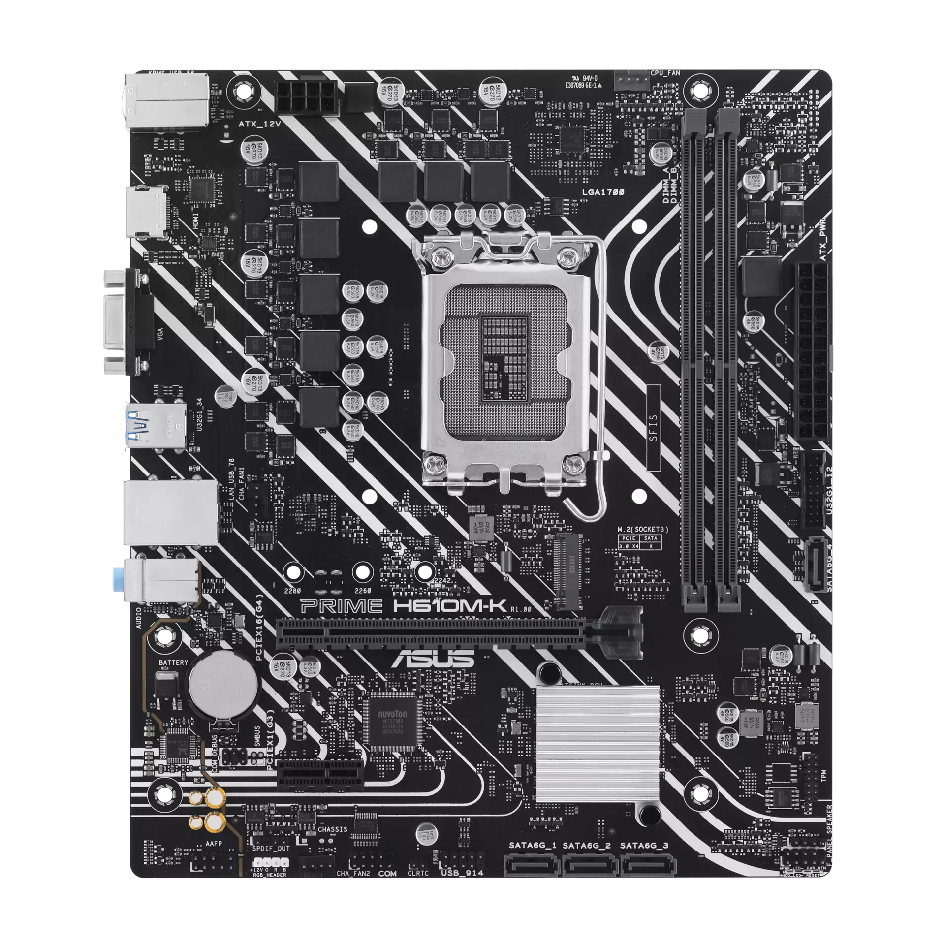 ASUS PRIME H610M-K DDR5 S+V+GL 1700P ANAKART