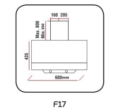 Alveus F17 Beyaz Ankastre Davlumbaz