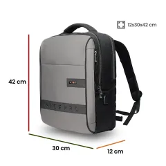 Npo Prestige Smart 16'' Notebook Sırt Çantası, Gri