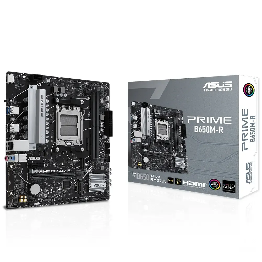 Asus Prime B650M-R AMD B650 AM5 Soket DDR5 7200+(OC)MHz mATX Anakart