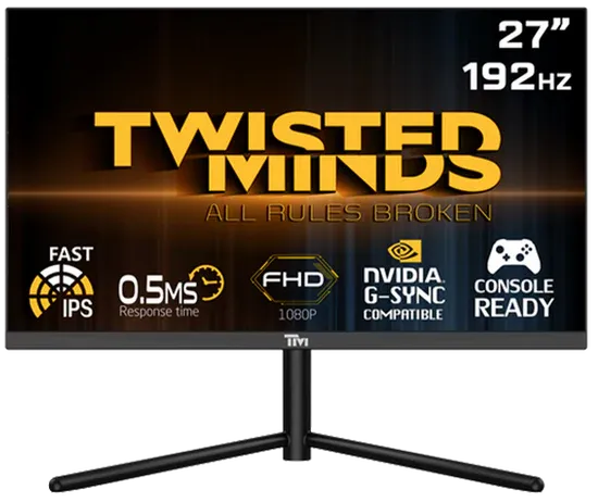 Twisted Minds TM27FHD192IPS 27 Flat, FHD 192Hz, Fast IPS, 0.5ms, HDMI2.1 , HDR Oyuncu Monitorü