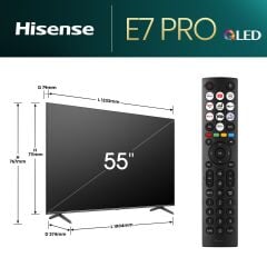 HISENSE 55E7NQ 55'' 4K QLED PRO HDR SMART TV