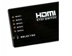 DARK FULL HD 5 GİRİŞ 1 ÇIKIŞLI KUMANDALI HDMI SWITCH