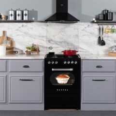 VESTEL SF 8400 SİYAH RETRO SOLO FIRIN