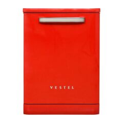 VESTEL BM5001 KIRMIZI RETRO 5 PROGRAMLI BULAŞIK MAKİNASI
