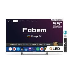 FOBEM MT55EG8000QF 55'' UYDU ALICILI 4K ULTRA HD QLED GOOGLE TV