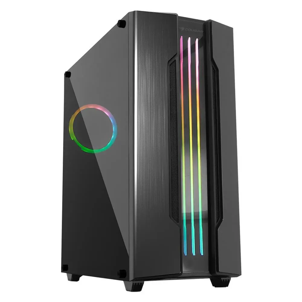 Cougar Gemini S Iron Gray Led Panel ATX 600W Siyah Oyuncu Kasası