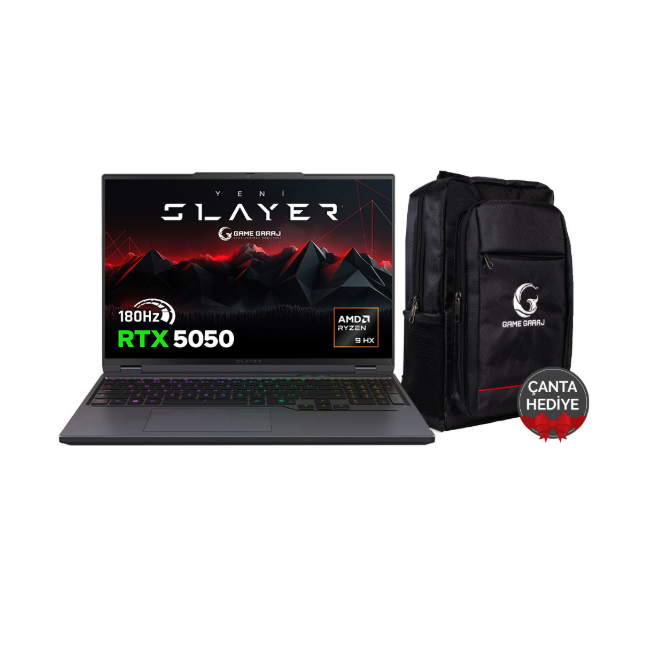 GG Slayer R9T-5050 C5 16'' R9-7845HX 16GB 1TB RTX5050 DOS + ÇANTA